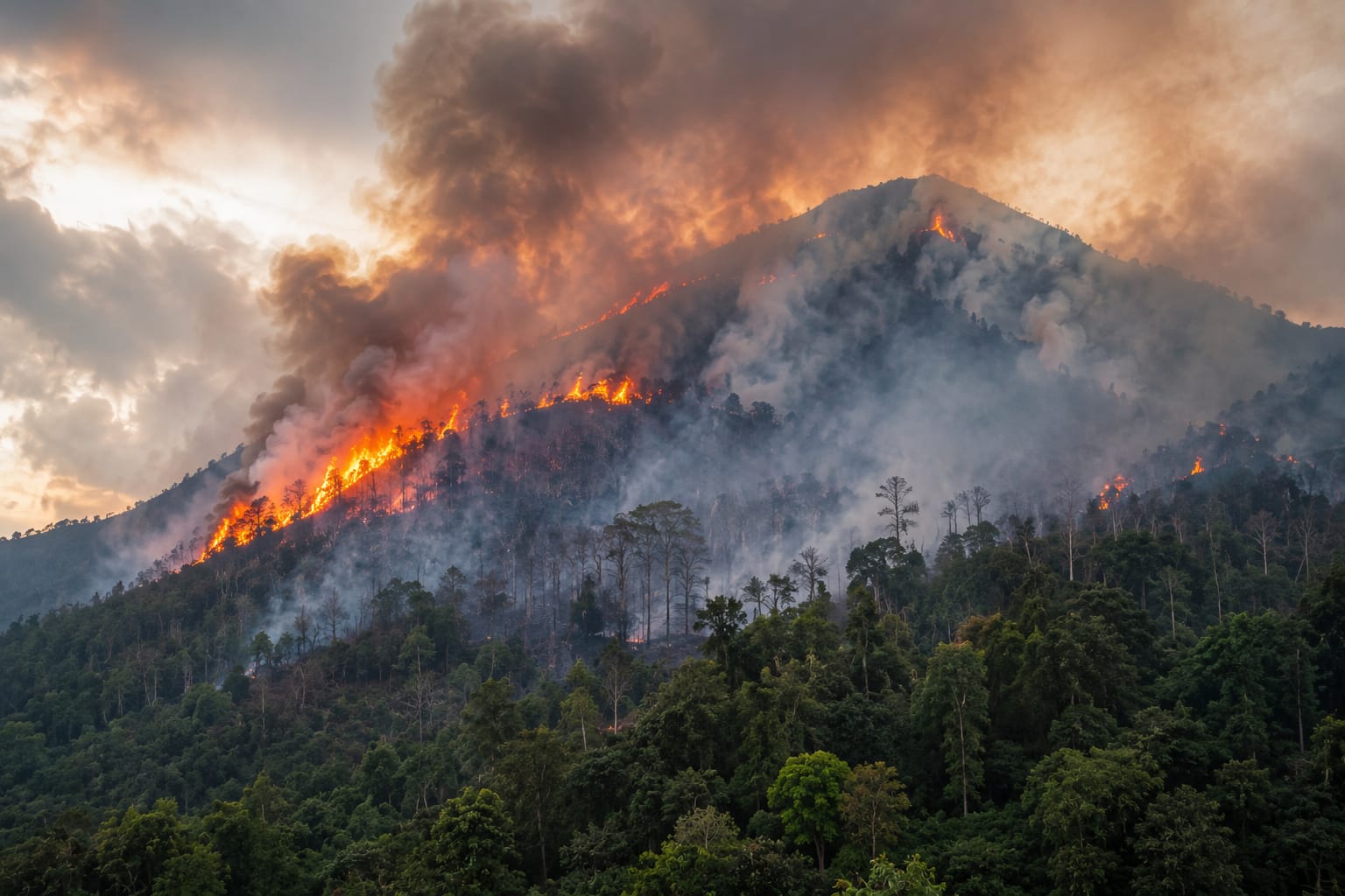 Karhutla Gunung Soputan Makin Meluas, 300 Hektare Hutan Lindung Dilalap Api