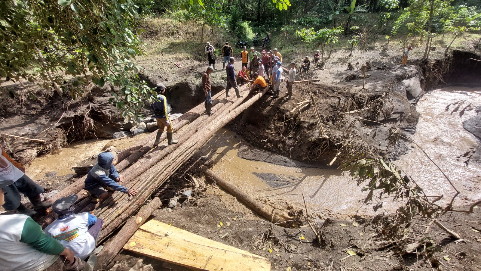 Banjir Bandang di Sidomulyo Jember: Jembatan Putus, Akses ke Lahan Kopi Tak Bisa Dilalui