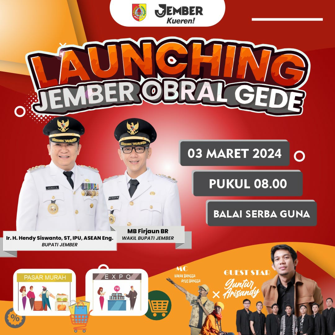 Pasar Murah Hanya Sehari, Ayo Segera ke Expo Jember Obral Gede Sekarang Juga!