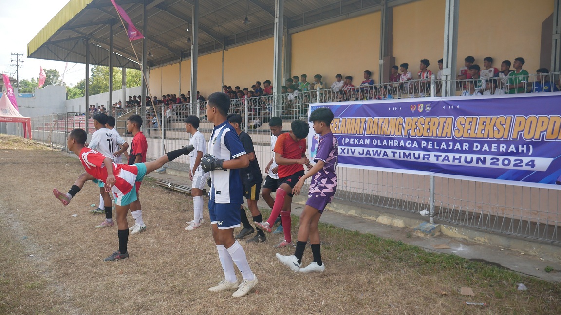 Ratusan Pelajar Jember Ikuti Seleksi Terbuka Popda Cabor Sepak Bola