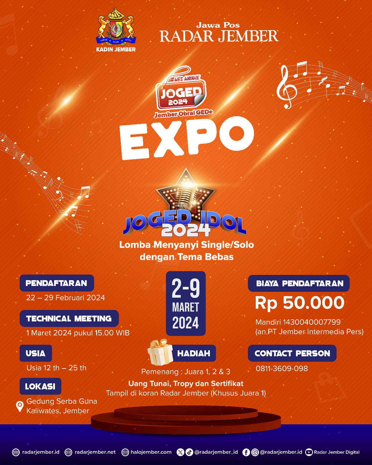 Ketimbang Nyanyi di Kamar Mandi, Mending Salurkan Suara Emasmu di JOGED IDOL 2024, Ada Hadiah Jutaan Rupiah